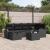 Set de canapele pentru grădină cu pernă 7 pcs Negru Rattan poli GartenMobel Dekor