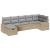 Set de canapele pentru grădină cu pernă 7 pcs Bej poliratan GartenMobel Dekor
