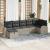 Set de canapele pentru grădină 7 pcs Gri deschis poliratan GartenMobel Dekor