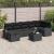 Set de canapele pentru grădină cu pernă 8 pcs Negru Rattan poli GartenMobel Dekor