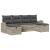 Set de canapele pentru grădină 6 pcs Gri deschis poliratan GartenMobel Dekor