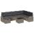 Set de canapele pentru grădină cu pernă 9 pcs Gri Rattan poli GartenMobel Dekor