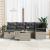 Set de canapele pentru grădină 7 pcs Gri deschis Rattan poli GartenMobel Dekor