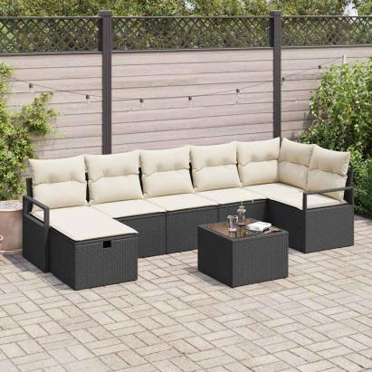 Set de canapea cu pernă 4 pcs poliratan GartenMobel Dekor
