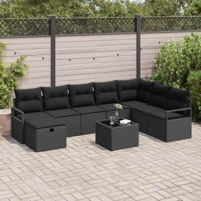 Set de canapea cu pernă 6 pcs poliratan GartenMobel Dekor