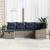 Set de canapea cu pernă 3 pcs poliratan GartenMobel Dekor
