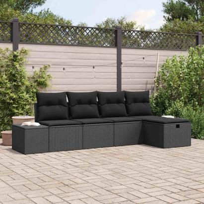 Set de canapea cu pernă 6 pcs poliratan GartenMobel Dekor