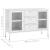 Servantă, alb, 105x35x70 cm, oțel și sticlă securizată GartenMobel Dekor