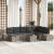 Set de canapele pentru grădină cu pernă 9 pcs Gri Rattan poli GartenMobel Dekor