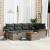 Set de canapele pentru grădină cu pernă 7 pcs Gri Rattan poli GartenMobel Dekor