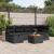 Set de canapele pentru grădină cu pernă 7 pcs Negru Rattan poli GartenMobel Dekor