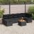 Set de canapele pentru grădină cu pernă 8 pcs Negru Rattan poli GartenMobel Dekor