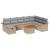 Set de canapele pentru grădină cu pernă 9 pcs Bej Rattan poli GartenMobel Dekor