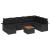 Set de canapele pentru grădină cu pernă 9 pcs Negru Rattan poli GartenMobel Dekor