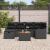 Set de canapele pentru grădină cu pernă 7 pcs Negru Rattan poli GartenMobel Dekor