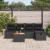 Set de canapele pentru grădină cu pernă 6 pcs Negru Rattan poli GartenMobel Dekor