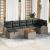 Set de canapele pentru grădină cu pernă 8 pcs Gri Rattan poli GartenMobel Dekor