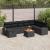 Set de canapele pentru grădină cu pernă 9 pcs Negru Rattan poli GartenMobel Dekor