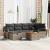 Set de canapele pentru grădină cu pernă 7 pcs Gri Rattan poli GartenMobel Dekor