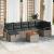 Set de canapele pentru grădină cu pernă 8 pcs Gri Rattan poli GartenMobel Dekor