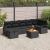 Set de canapele pentru grădină cu pernă 8 pcs Negru Rattan poli GartenMobel Dekor