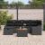 Set de canapele pentru grădină cu pernă 7 pcs Negru Rattan poli GartenMobel Dekor