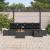 Set de canapele pentru grădină cu pernă 6 pcs Negru Rattan poli GartenMobel Dekor