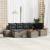Set de canapele pentru grădină cu pernă 7 pcs Gri Rattan poli GartenMobel Dekor