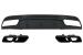 Difuzor bara spate Mercedes C-Class W205/S205 2014-2020 C63 Design negru