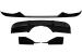 Pachet aero BMW X5 F15 2014-2018 cu prelungire fata si difuzor Piano Black