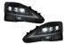 Faruri Full LED negre cu semnal dinamic pentru Lexus IS XE20 2006-2013
