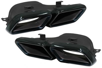 Ornamente tobe sistemul de evacuare Mercedes C-Class W205 S205 C205 A205 E-Class W213 S-Class W222 GLE C292 GLE W166 GLC W253 X253 C253 C217 (2014-up) Negru Emerald