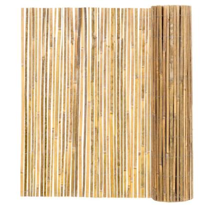 Panou paravan gard din bambus natural 180 x 500 cm, lamele 15 mm