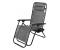 Sezlong pliabil din textilene gri, cu tetiera reglabila si suport lateral