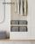 Set 4 organizatoare dulap SONGMICS cu 6 compartimente, pliabile, gri