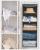 Set 2 organizatoare suspendate pentru dulap Songmics, 5 rafturi, gri
