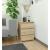 Noptiera cu 3 sertare, PAL laminat 16 mm, 40x35x57 cm, stejar sonoma