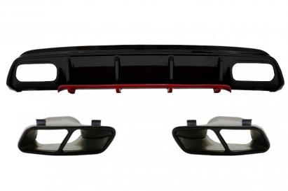 Difuzor bara spate cu ornamente Mercedes A-Class W176 Facelift A45