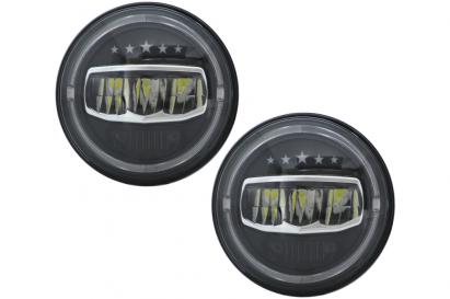 Faruri Full LED 7 inch cu dublu proiector pentru Jeep Wrangler
