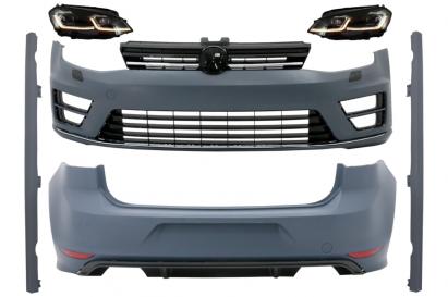 Pachet exterior VW Golf 7 R Design cu faruri LED si semnal dinamic