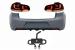 Bara spate VW Golf 6 R20 Look cu evacuare centrala si stopuri Full LED