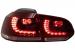 Bara spate VW Golf 6 R20 Look cu evacuare centrala si stopuri Full LED