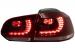 Bara spate VW Golf 6 R20 Look cu evacuare centrala si stopuri Full LED