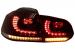 Bara spate VW Golf 6 R20 Look cu evacuare centrala si stopuri Full LED