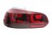 Bara spate cu stopuri Full LED rosu fumuriu pentru VW Golf 6 (2008-2013) R20 Look