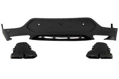 Difuzor bară spate Mercedes GLC Coupe C253 (2015-2019) GLC63 cu evacuări negre