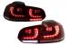 Set faruri si stopuri LED pentru VW Golf 6 (2008-2013) GTI Design rosu