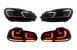 Set faruri si stopuri LED pentru VW Golf 6 (2008-2013) GTI Design rosu