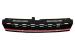 Grila centrala VW Golf 7.5 Facelift GTI Look rosu/crom, negru lucios