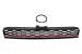 Grila centrala VW Golf 7.5 Facelift GTI Look rosu/crom, negru lucios